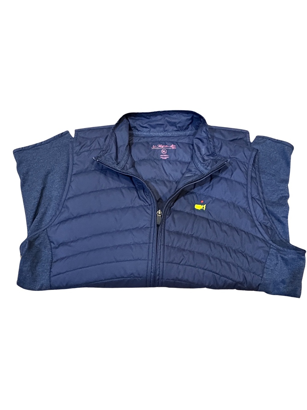 Masters Augusta Magnolia Lane Women’s XL Quilted Golf Vest Navy Full Zip - Picture 5 of 6